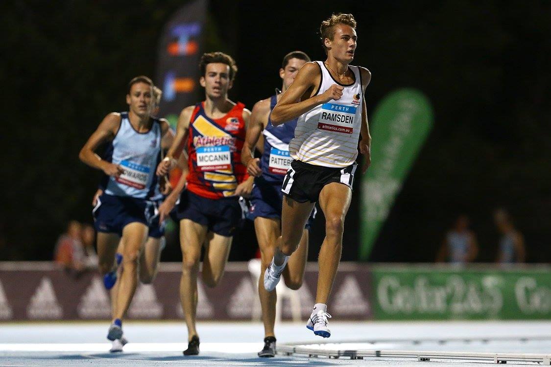 With Ryan Patterson and Matthew Ramsden at WA Athletics Stadium. Photo thanks to Athletics Australia 