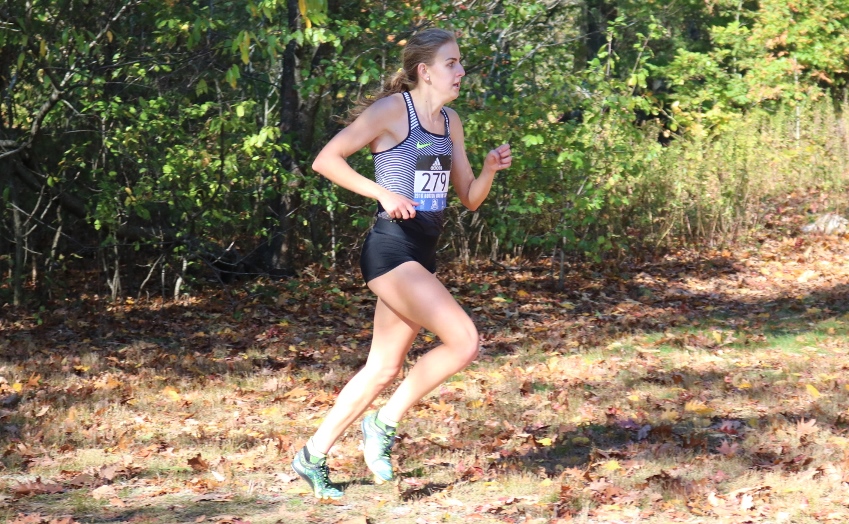 PHOTO: Mary Cain on her way to a third place finish at the 2016 Boston Mayor's Cup Cross Country (photo by Chris Lotsbom for Race Results Weekly)