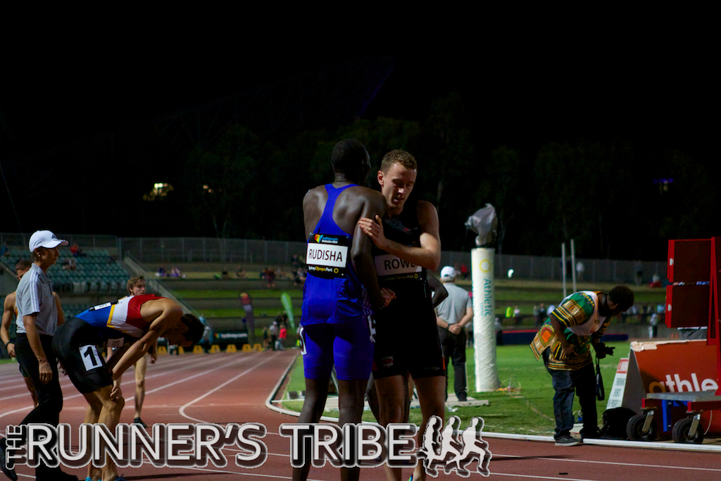 Rowe and Rudisha: Sydney Track Classic 2015: Photo David Wylie