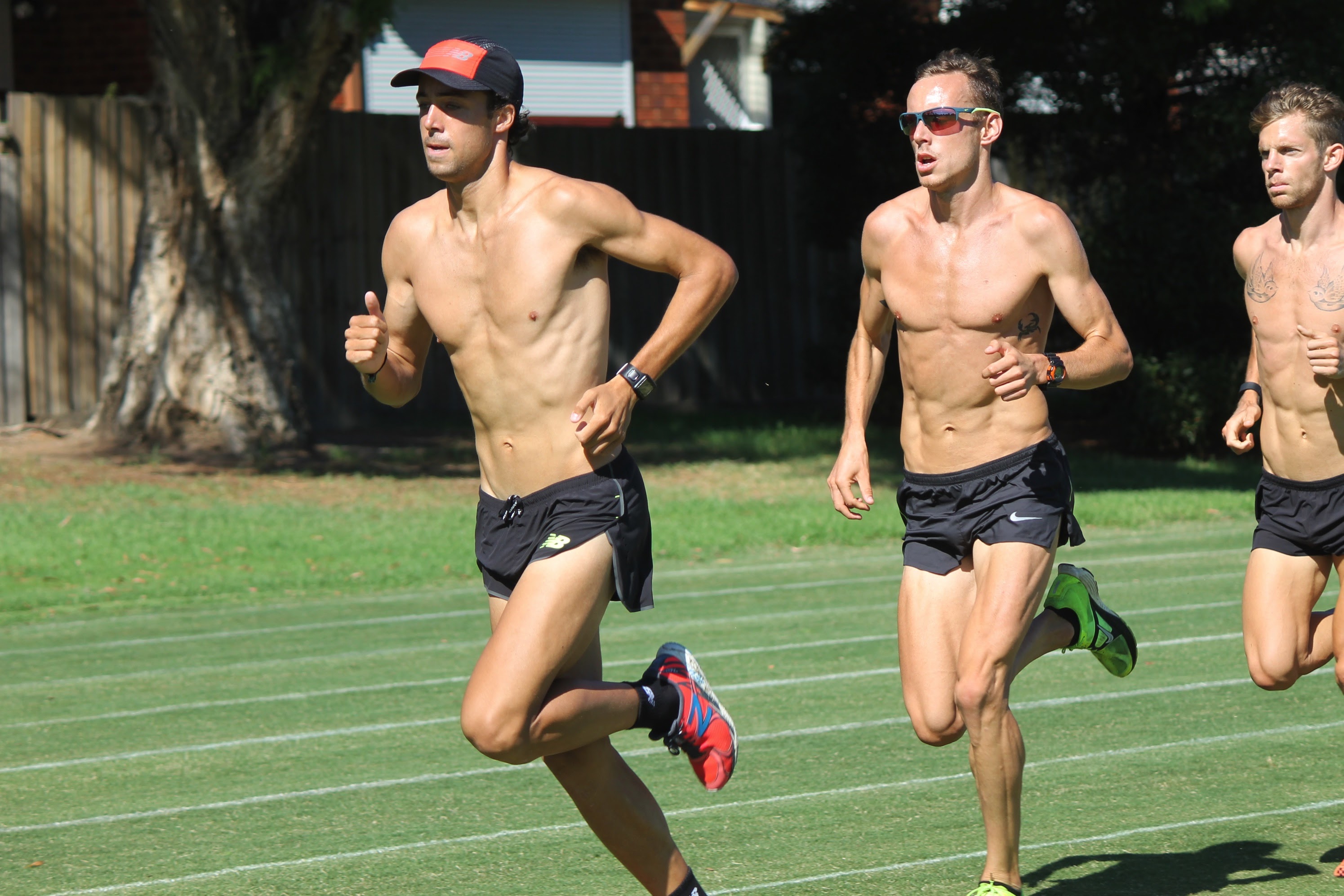 Luke Mathews, Ryan Gregson and Brett Robinson at MTC training session in Melbourne earlier this year: Photo by RT