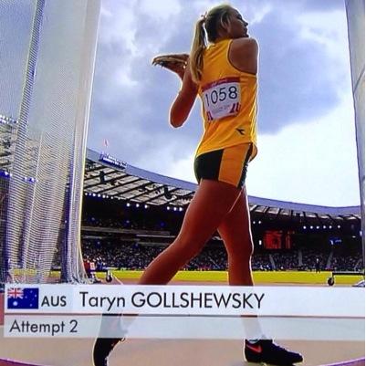 Taryn Gollshwesky - can she find the required 61.00m for Rio this weekend?