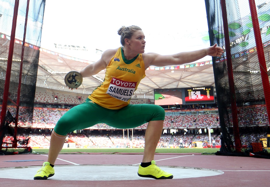 Smaules will be looking at producing one of her biggest throws of her career in Rio to push her way up to a medal position. (Photo by Michael Steele/Getty Images)