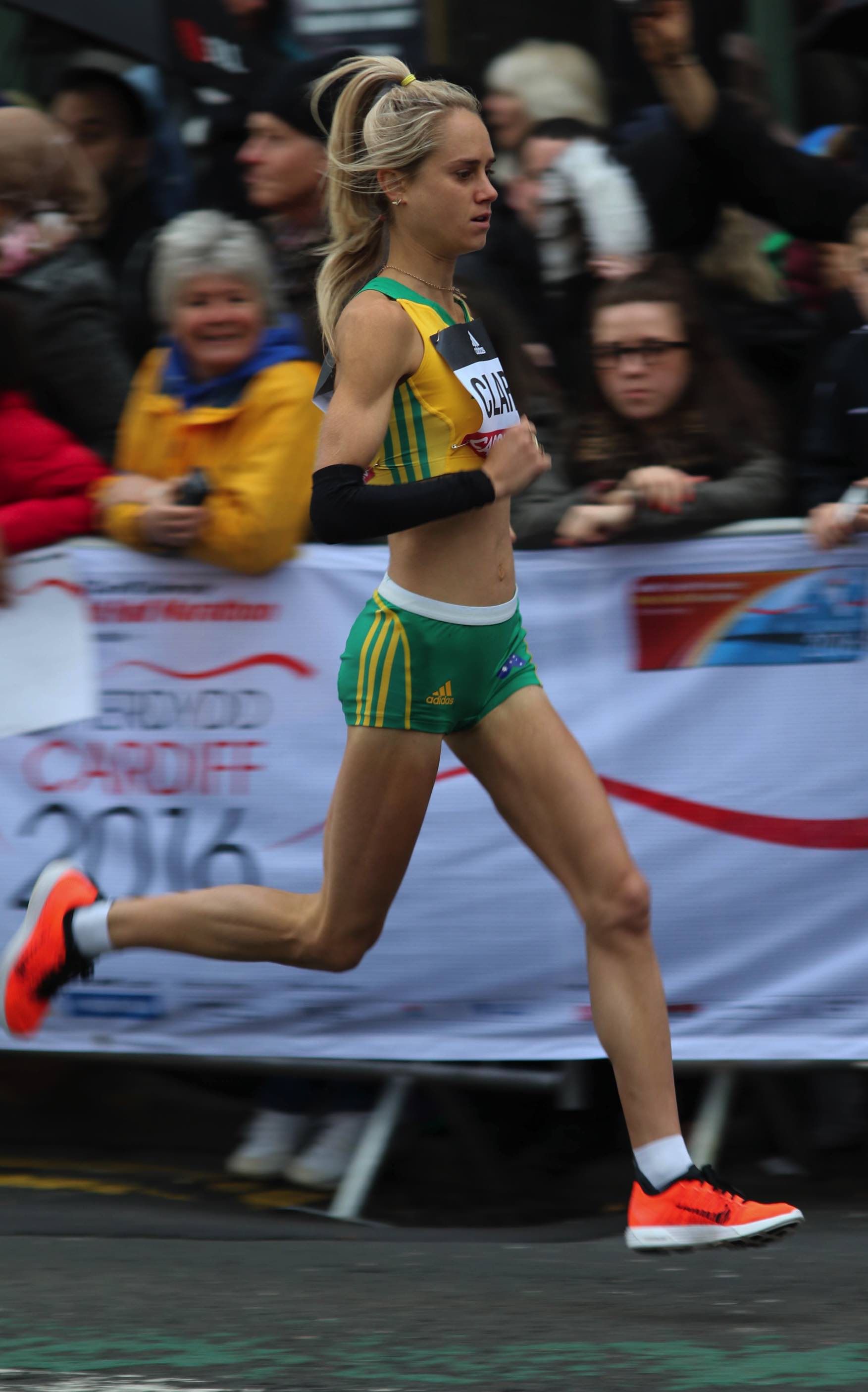 Milly Clark: World Half Marathon Championships: 1:10:48, Cardiff, 26 MAR 2016: Photo by Keith McClure