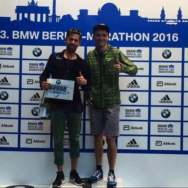 Brady Threlfall and Josh Harris. Berlin Marathon 2016