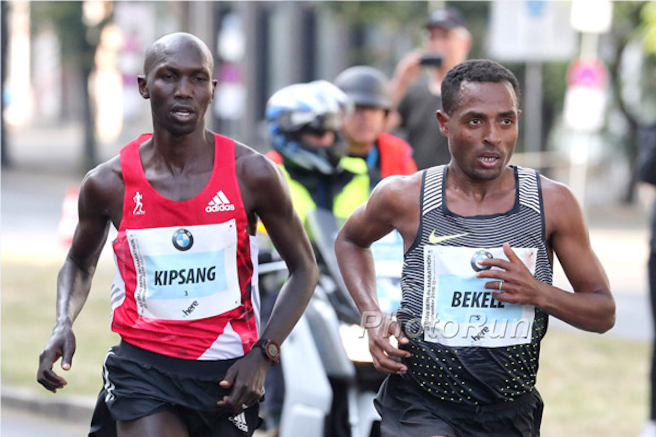 Bekele and Wilson Kipsang www.photorun.net