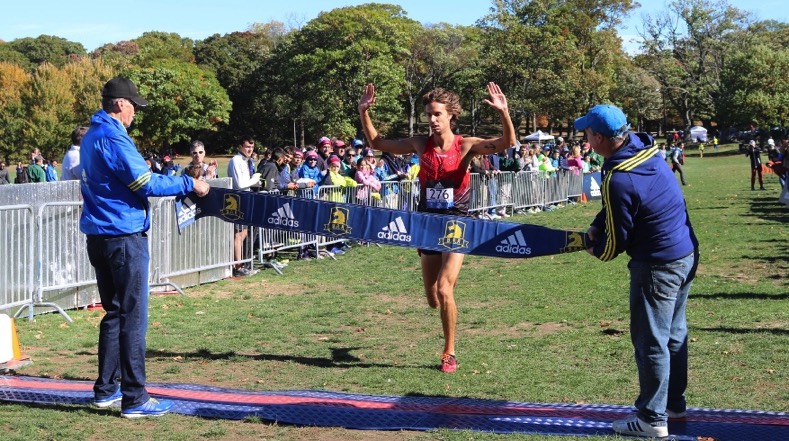  PHOTO: Jim Spisak wins the 2016 Mayor's Cup Cross Country in Boston's Franklin Park (photo by Chris Lotsbom for Race Results Weekly)