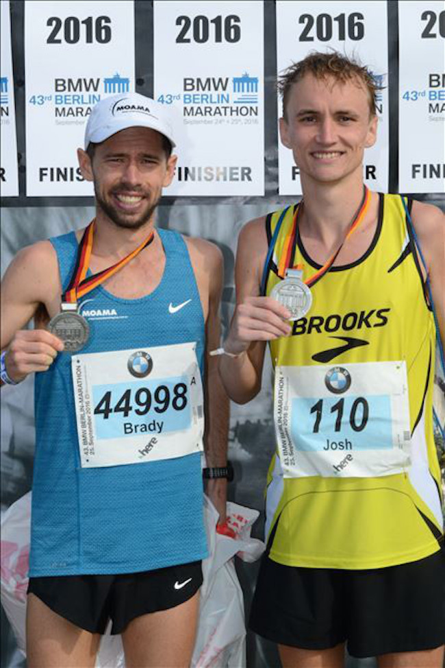 Josh and Brady post race Berlin 2016
