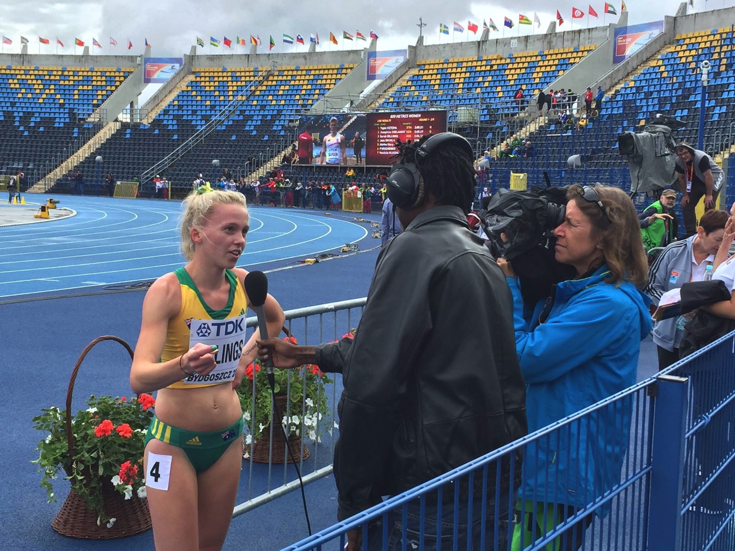 Photo of Sarah Billings in Bydgoszcz, Poland '16 thanks to Athletics Australia