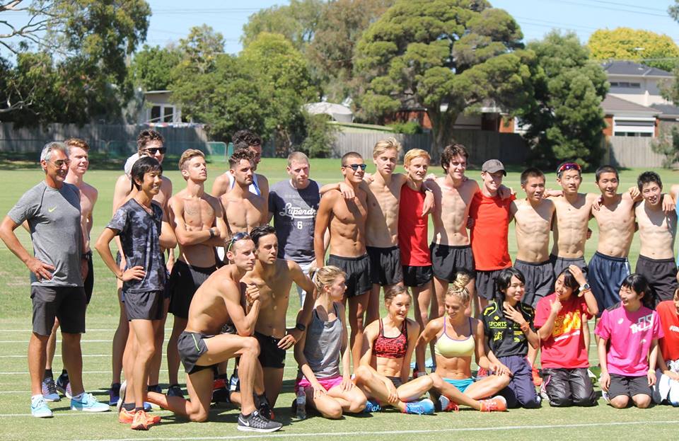 Melbourne Track Squad and visitors earlier this year, Vic, Australia 2016: photo RT