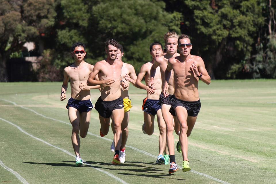 Melbourne Track Squad training session, Melbourne Victoria earlier this year