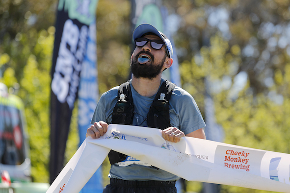 Justin Scarvaci wins the Margaret River Ultra men's race