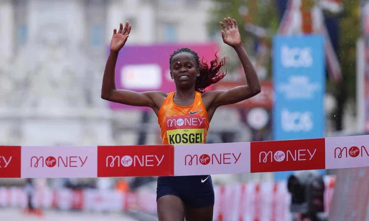 Brigid Kosgei Wins Women S 2020 London Marathon Sinead Diver 8th Runner S Tribe